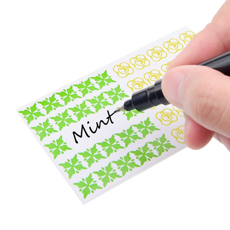Kare Kind Labels for Lip Balm Tubes - Value Pack of 400 Stickers - 200 Writable & 200 Printed - Self Adhesive - Fineliner Pen Included - Image 4